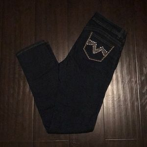 Size 7/8 Bling Pocket Denim Jeans